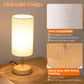 Touch Control Table Lamp 3-Way Dimmable Nightstand Bedside Lamp or Living Room Dual USB Ports