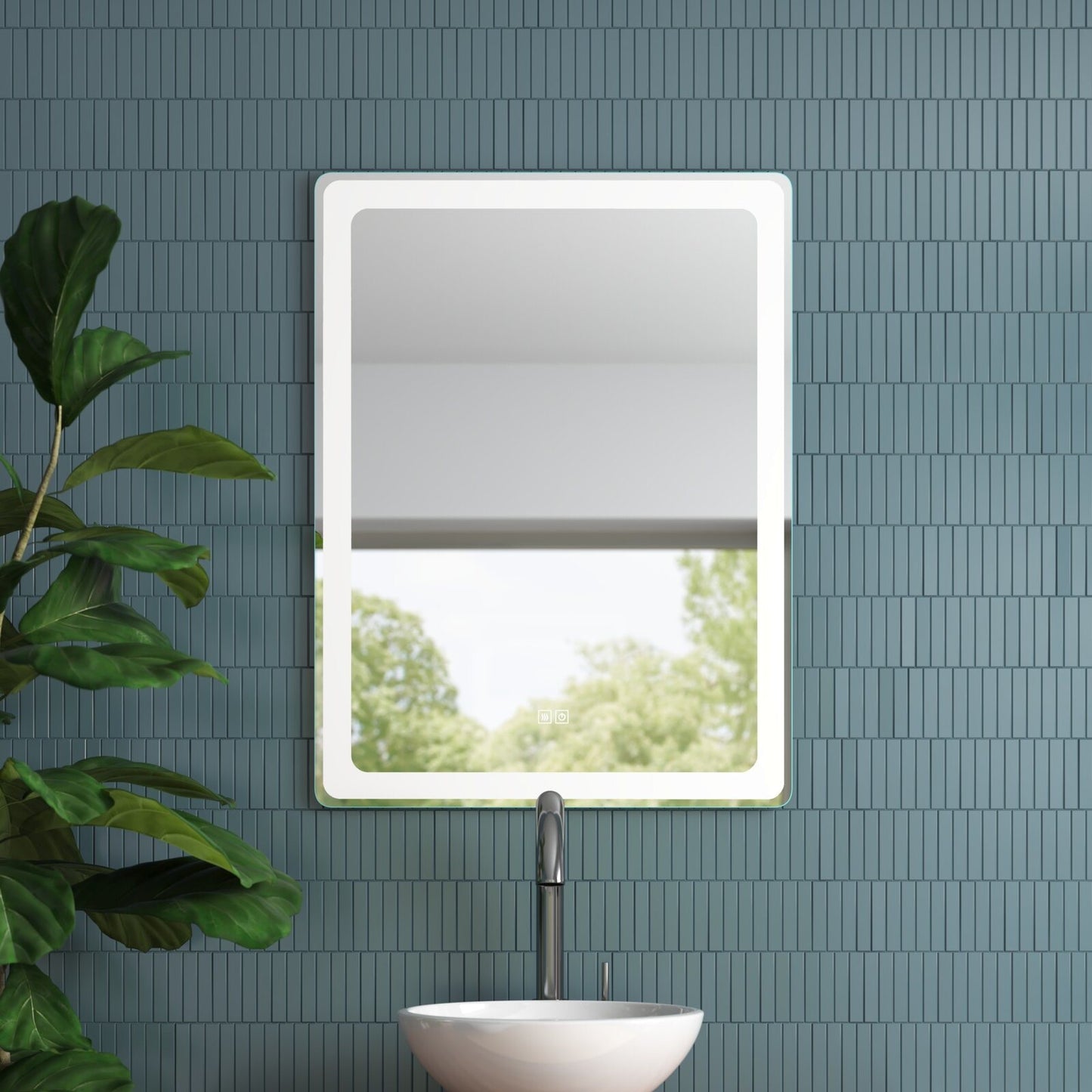 Modern & Contemporary Frameless Lighted Bathroom / Vanity Mirror