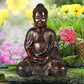Zen Buddha Indoor Outdoor Statue for Yard Garden Patio Deck Home Decor