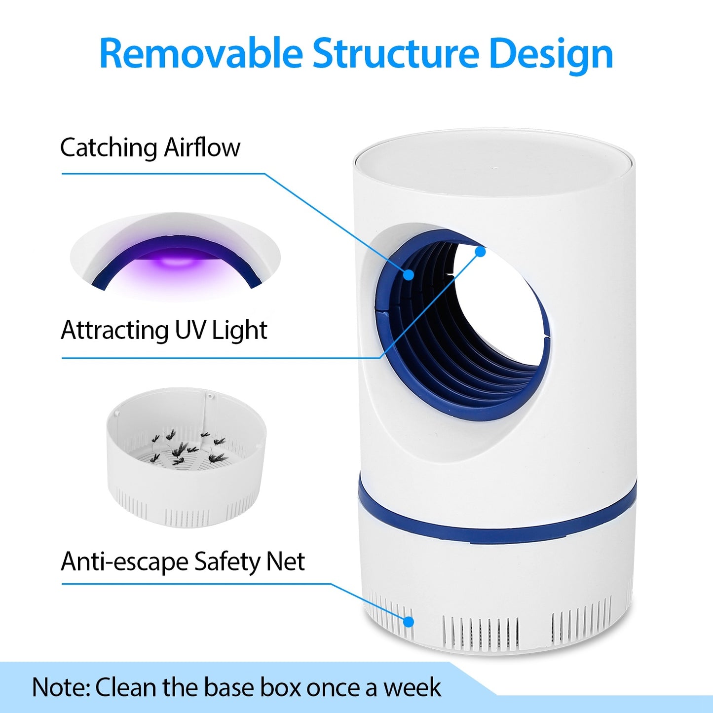 Mosquito Killer Lamp with USB Power Supply Portable- Fruit Fly Trap