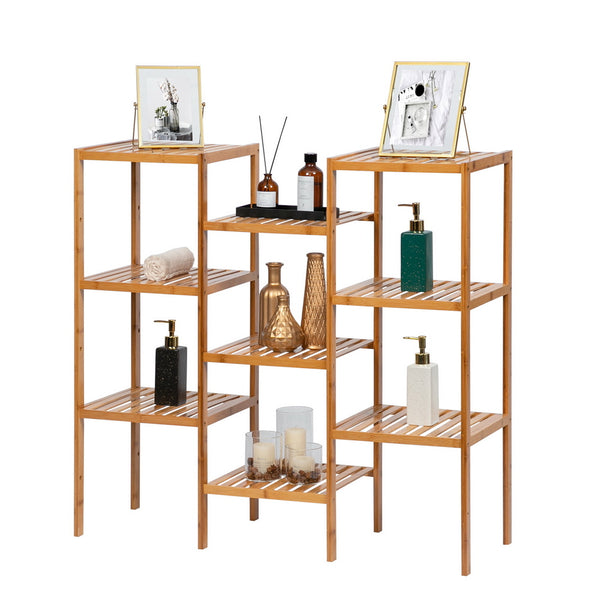 9 Tiers Bamboo Multi Functional Stand