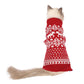 Dog Reindeer Holiday Pet Clothes Sweater for Dogs Puppy Kitten Cats