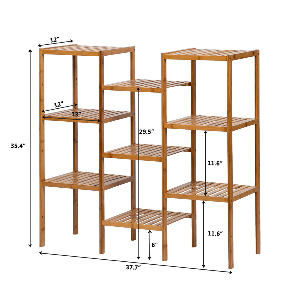 9 Tiers Bamboo Multi Functional Stand