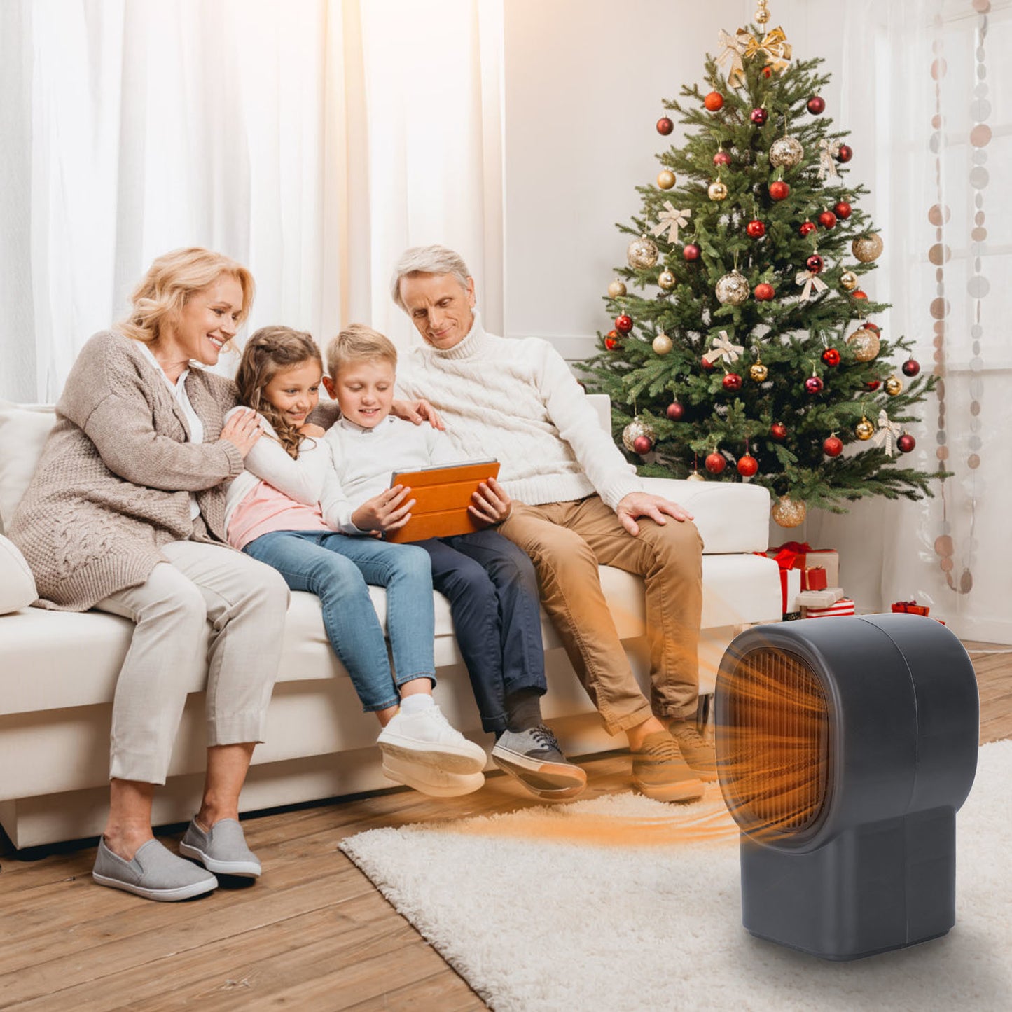 500W Portable Electric Space Heater