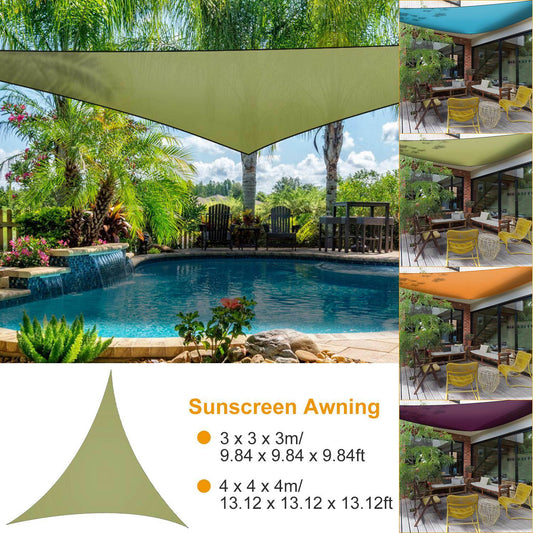 9.84ft Shade Sail Patio Cover Shade Canopy Camping Sail Awning Sail Sunscreen Shelter Triangle Cover