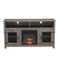 Modern Farmhouse TV Stand with Electric Fireplace, Fit up to 65" Flat Screen