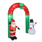 8ft with Santa Snowman 7 Lights Inflatable Festive Arch Decoration