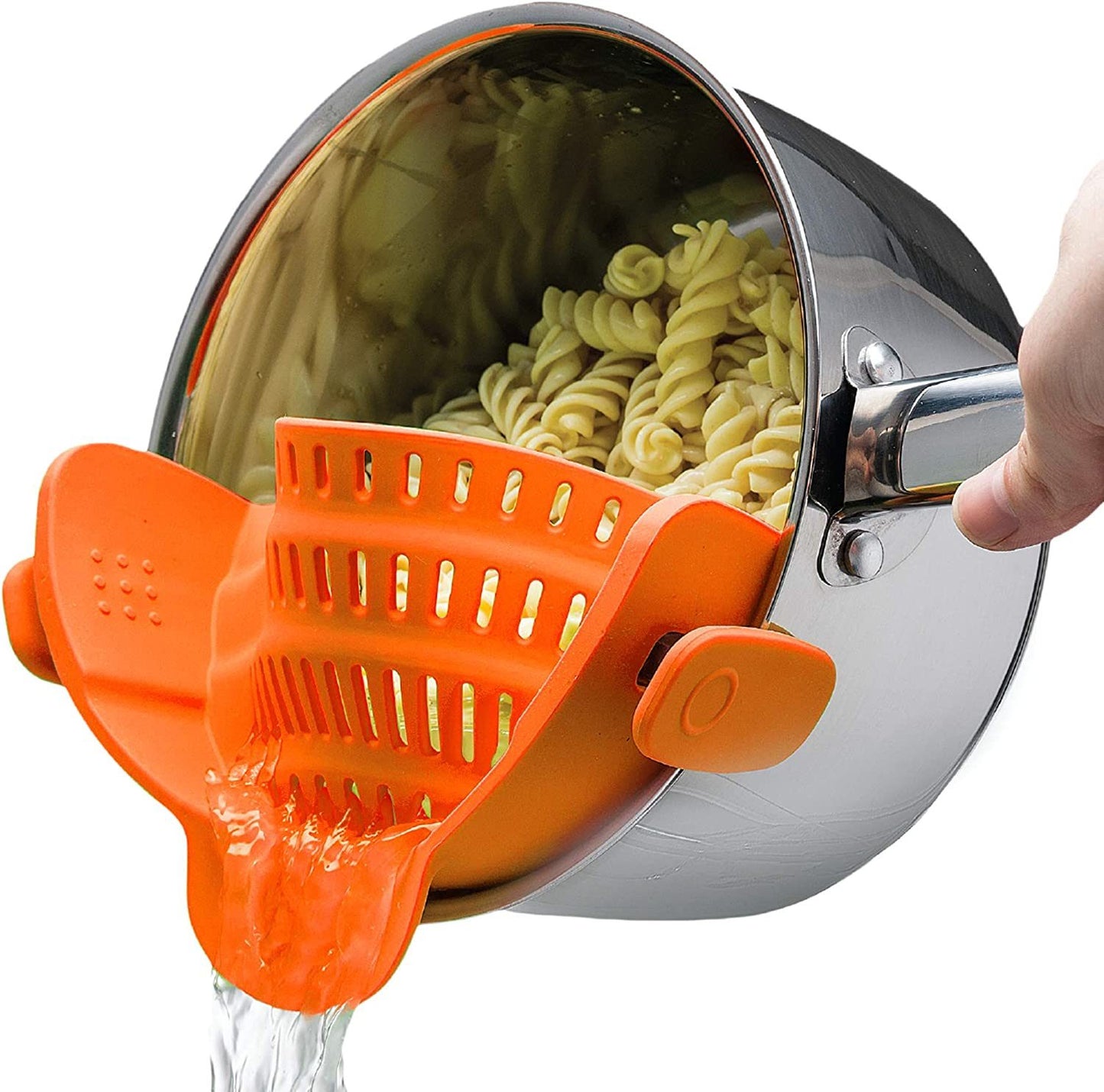 Kitchen Snap N Strain Pot Strainer and Pasta Strainer