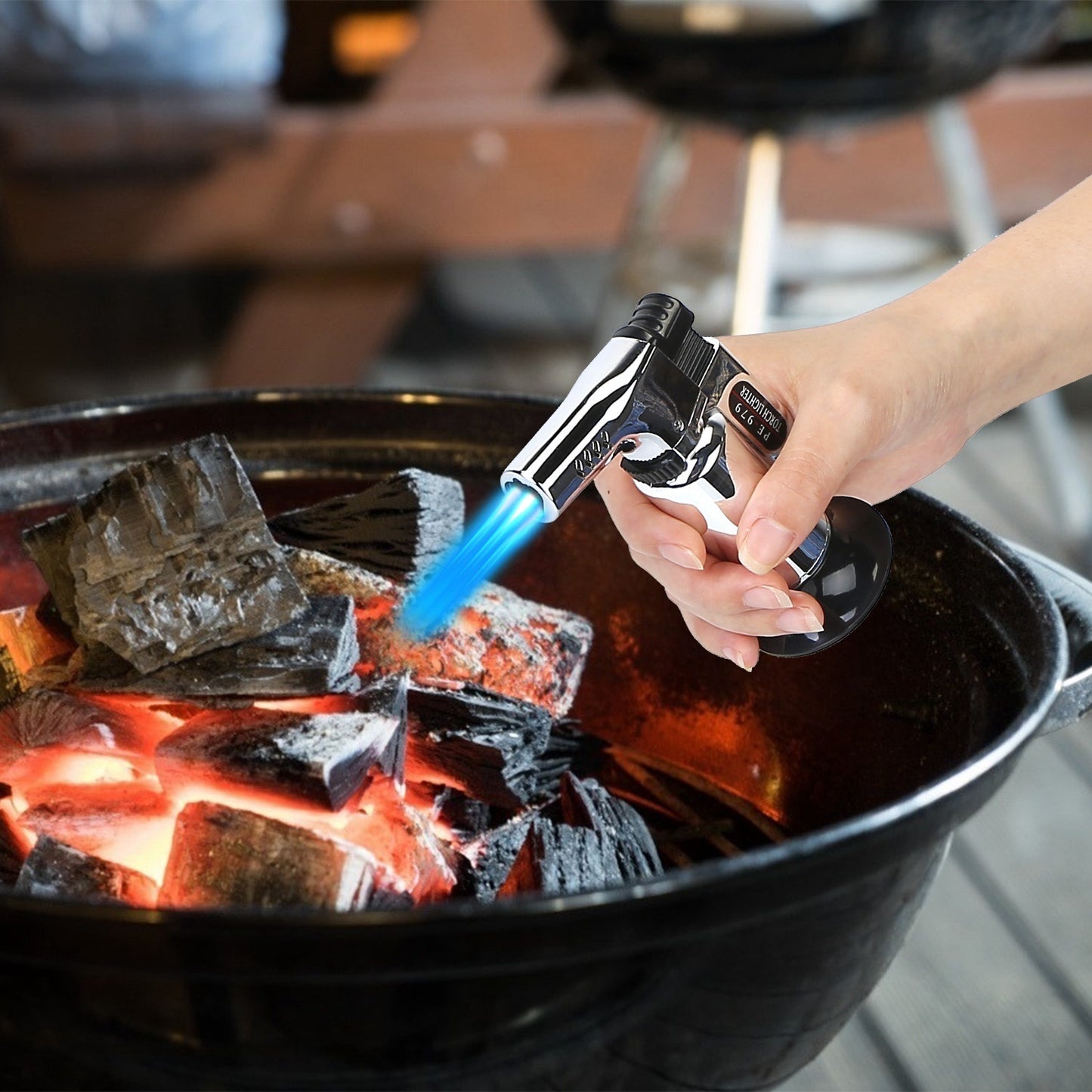 Culinary Butane Torch Lighter - Kitchen Cooking BBQ Torch  (Gas Not Included)