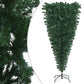 Upside-down Artificial Christmas Tree with LEDs Green 59.1"