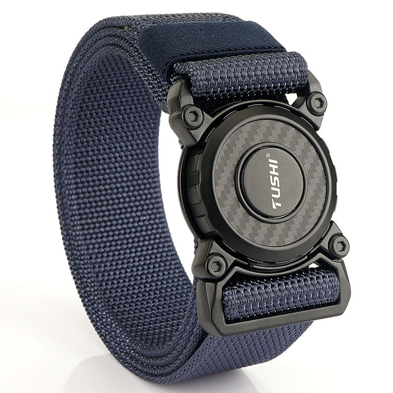 New quick release button tactical nylon belt