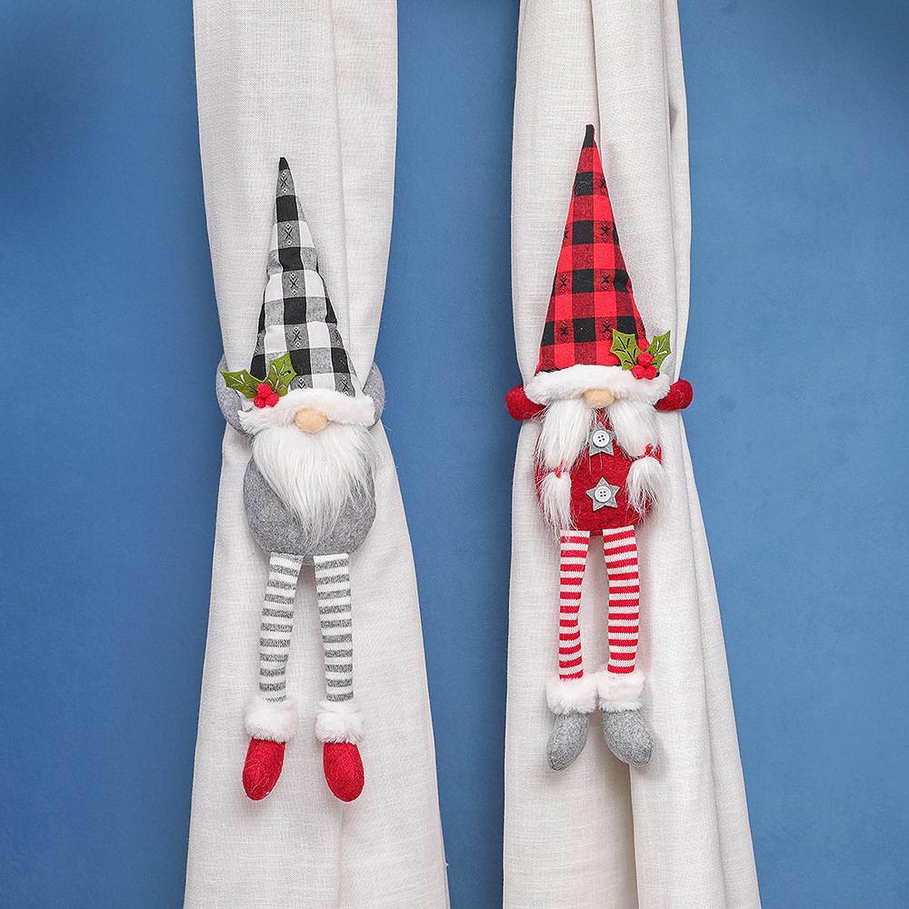 Gnome Curtain Christmas Decor