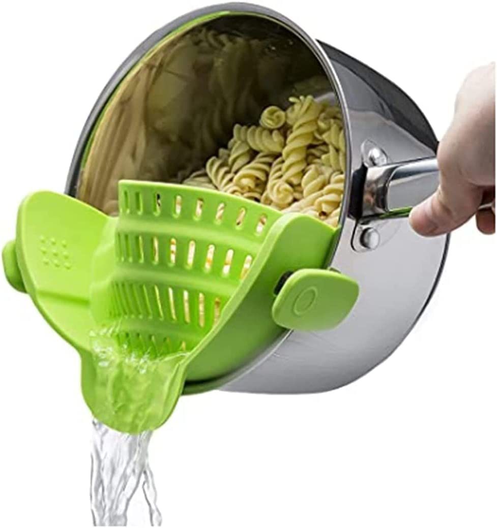 Kitchen Snap N Strain Pot Strainer and Pasta Strainer