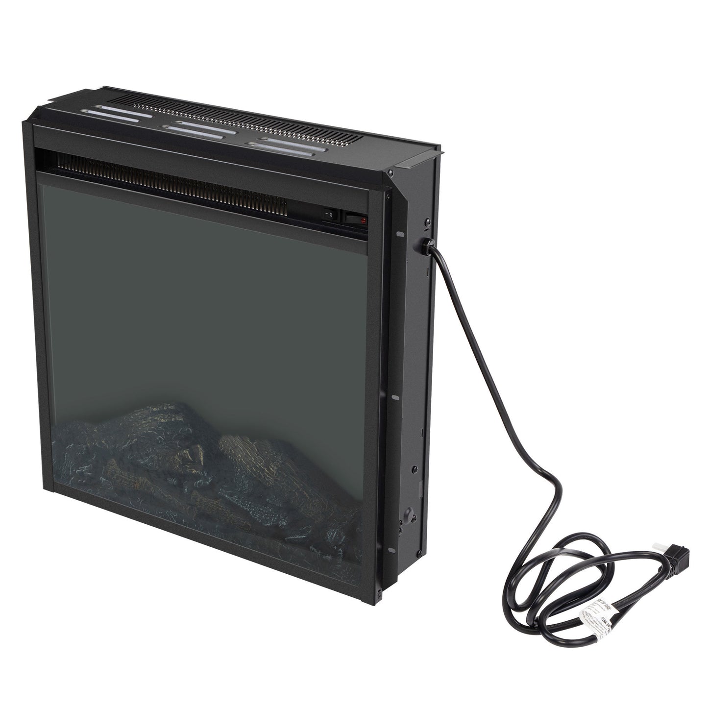 18" Freestanding & Recessed Electric Fireplace Insert Heater