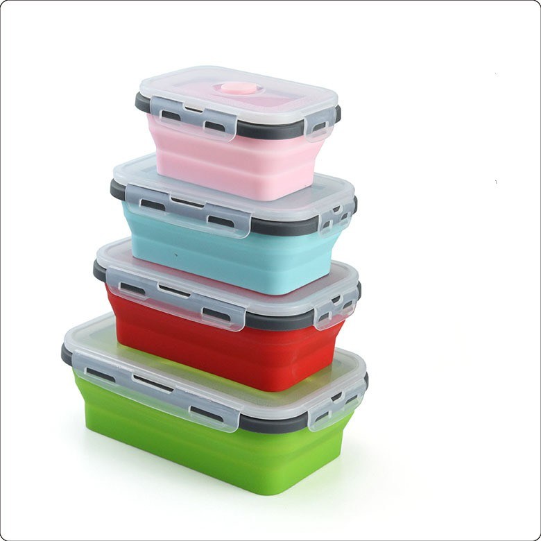 Reusable Storage Container with  Microwavable Serving Trays