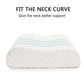 Contour Memory Foam Head, Neck and Back Support Pillow with Cover, 1/2 Pack