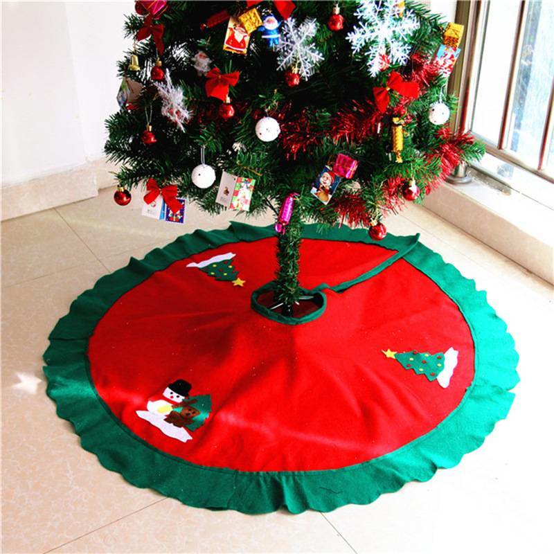 80cm Santa Claus Snowman Tree Skirt Christmas