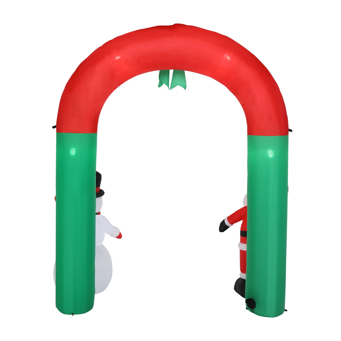 8ft with Santa Snowman 7 Lights Inflatable Festive Arch Decoration