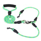 Double Dogs Leash No-Tangle Dogs Lead- Reflective Dogs Walking Leash w/ Swivel Coupler Padded Handle