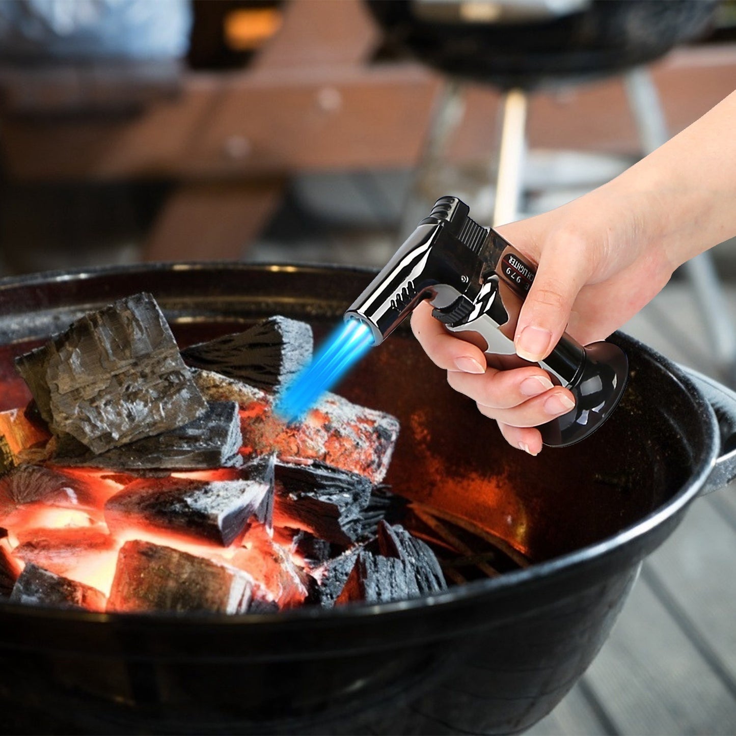 Culinary Butane Torch Lighter - Kitchen Cooking BBQ Torch  (Gas Not Included)