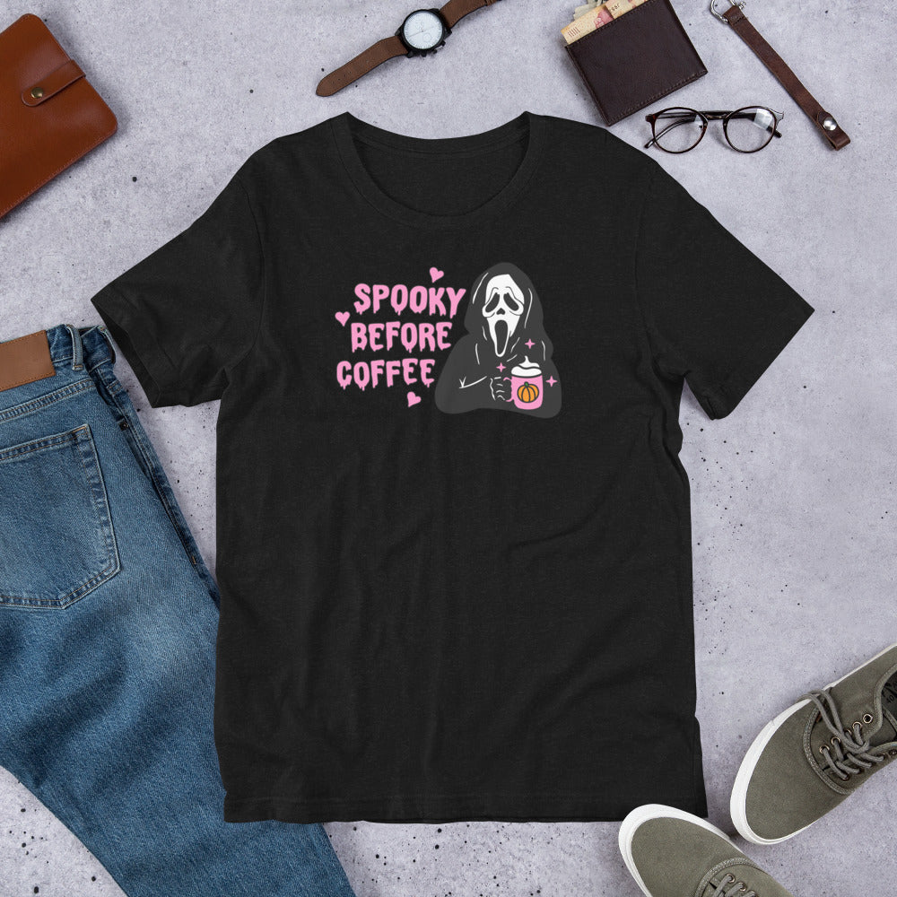"Spooky Before Coffee"-  Scream - Unisex T-shirt